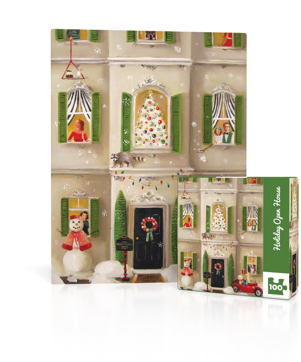 Holiday Open House Mini 100 Piece Jigsaw Puzzle | New York Puzzle Company
