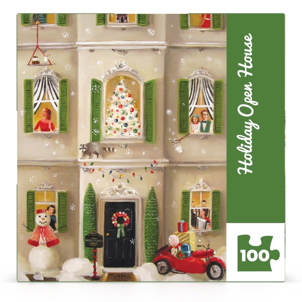 Holiday Open House Mini 100 Piece Jigsaw Puzzle | New York Puzzle Company