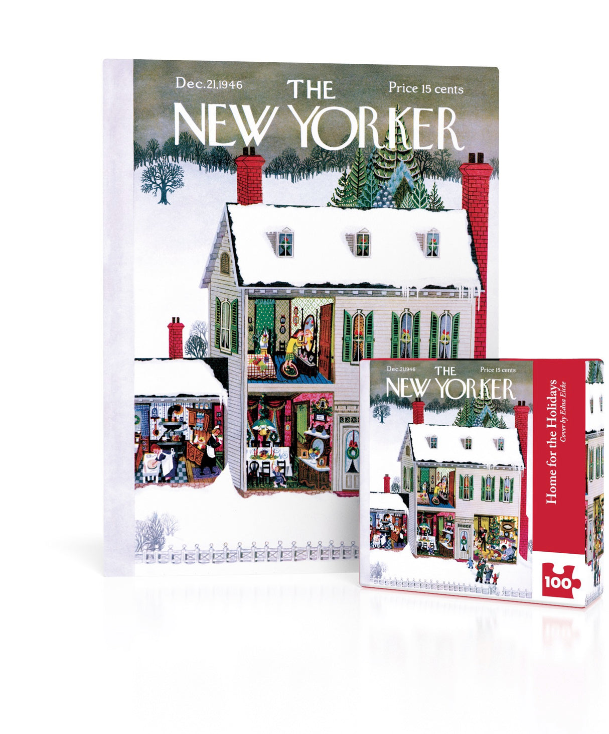 Home for the Holidays Mini 100 Piece Jigsaw Puzzle | New York Puzzle Company
