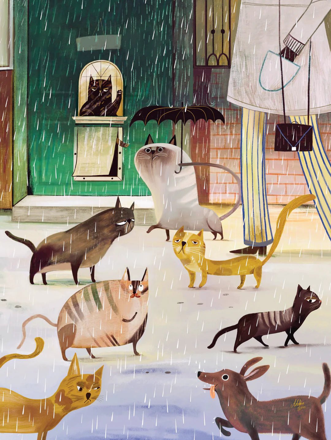 A Rainy Day 500 Piece Jigsaw Puzzle | New York Puzzle Company - Jigsaw Puzzles - The Puzzle Center