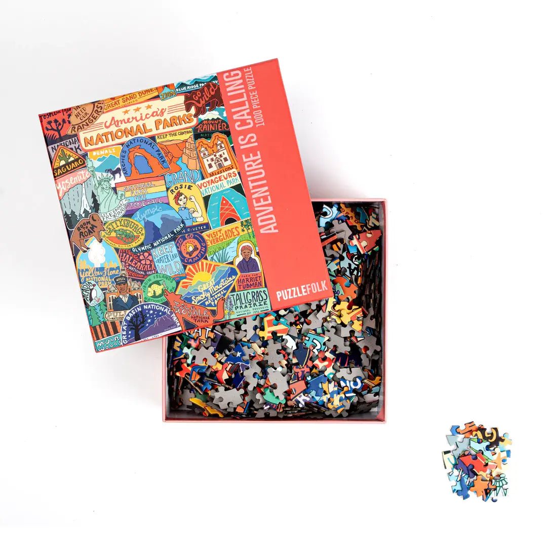 Adventure is Calling 1000 - Piece National Parks Puzzle by Puzzlefolk - Puzzlefolk - Jigsaw Puzzles - The Puzzle Center -