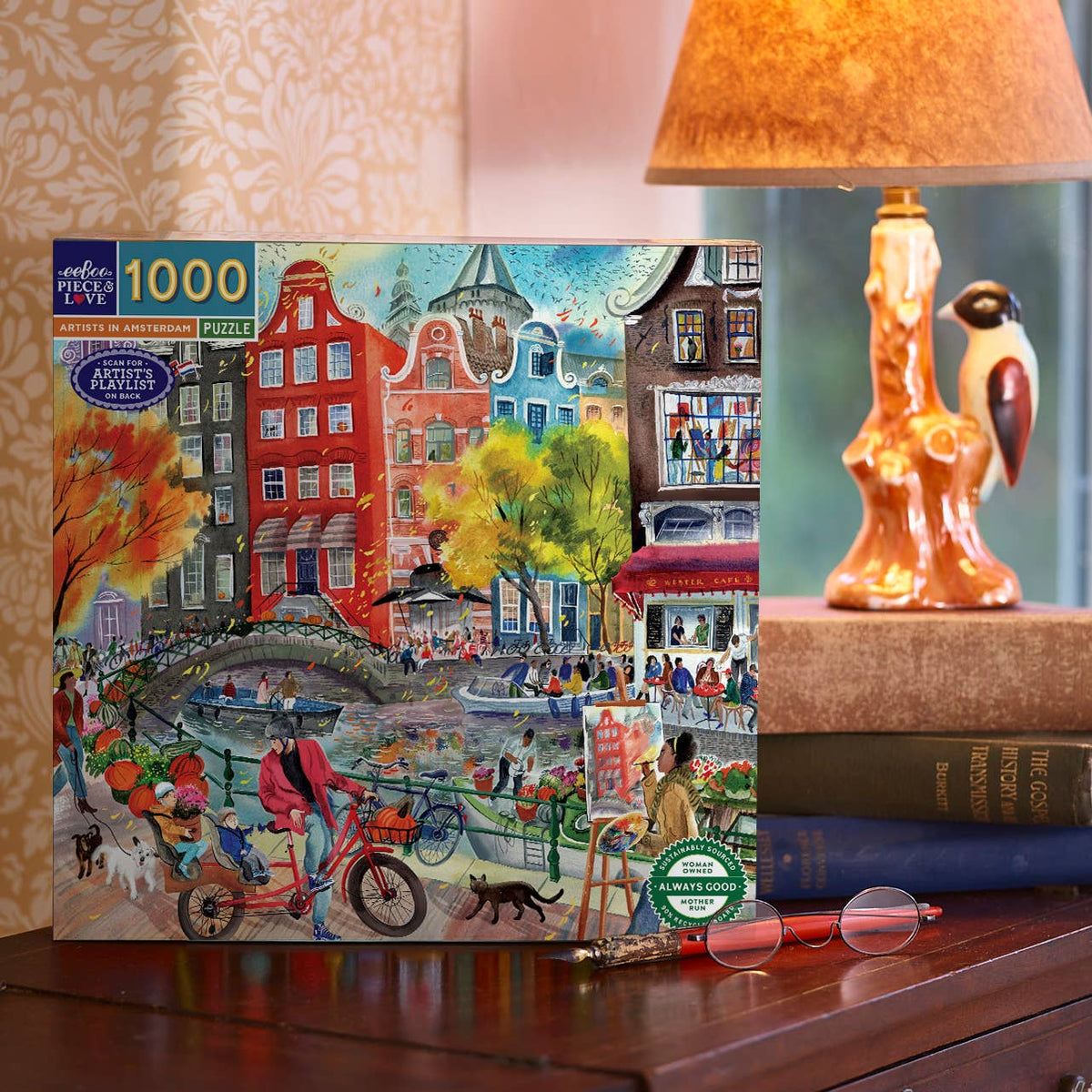Artists in Amsterdam 1000 Piece Jigsaw Puzzle | eeBoo - Jigsaw Puzzles - The Puzzle Center