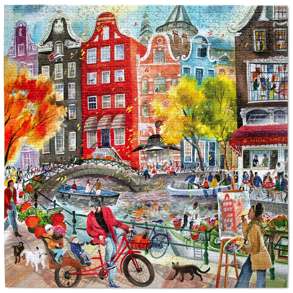 Artists in Amsterdam 1000 Piece Jigsaw Puzzle | eeBoo - Jigsaw Puzzles - The Puzzle Center