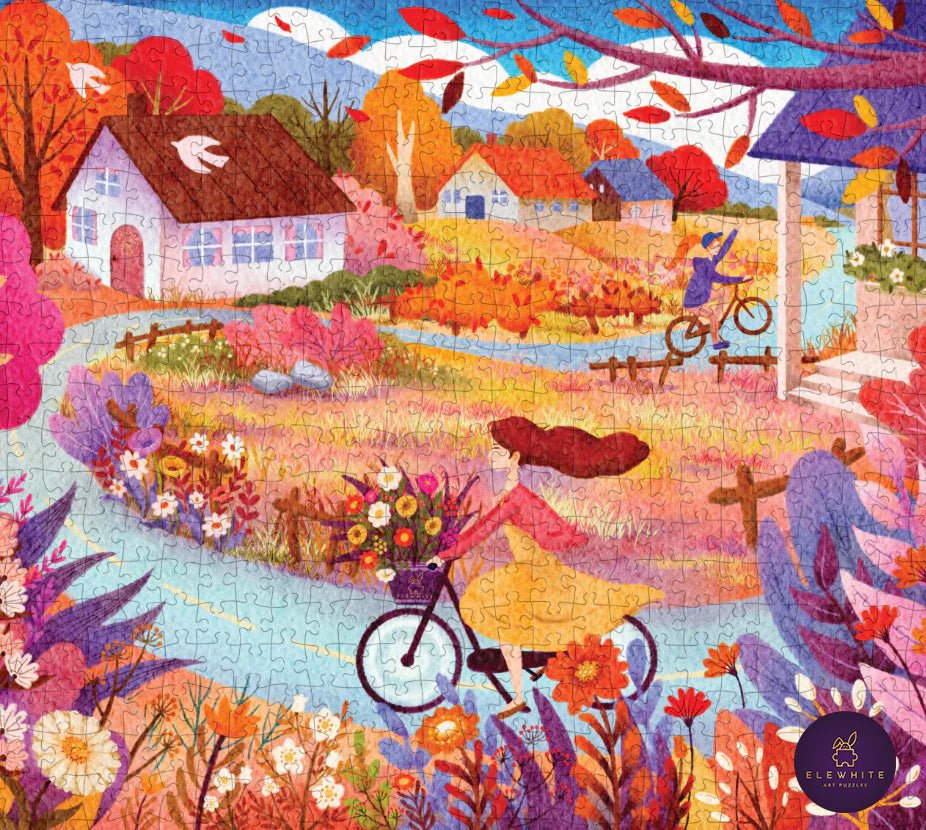 Autumn Breeze 500 Piece Art Jigsaw Puzzle | Elewhite - Jigsaw Puzzles - The Puzzle Center