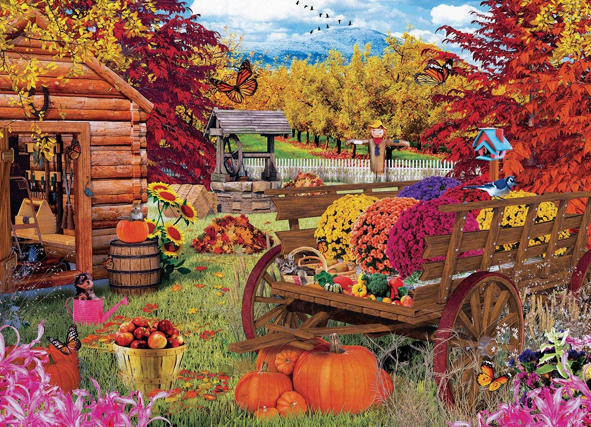 Autumn Garden 1000 Piece Jigsaw Puzzle by Eurographics - Eurographics - Jigsaw Puzzles - The Puzzle Center -
