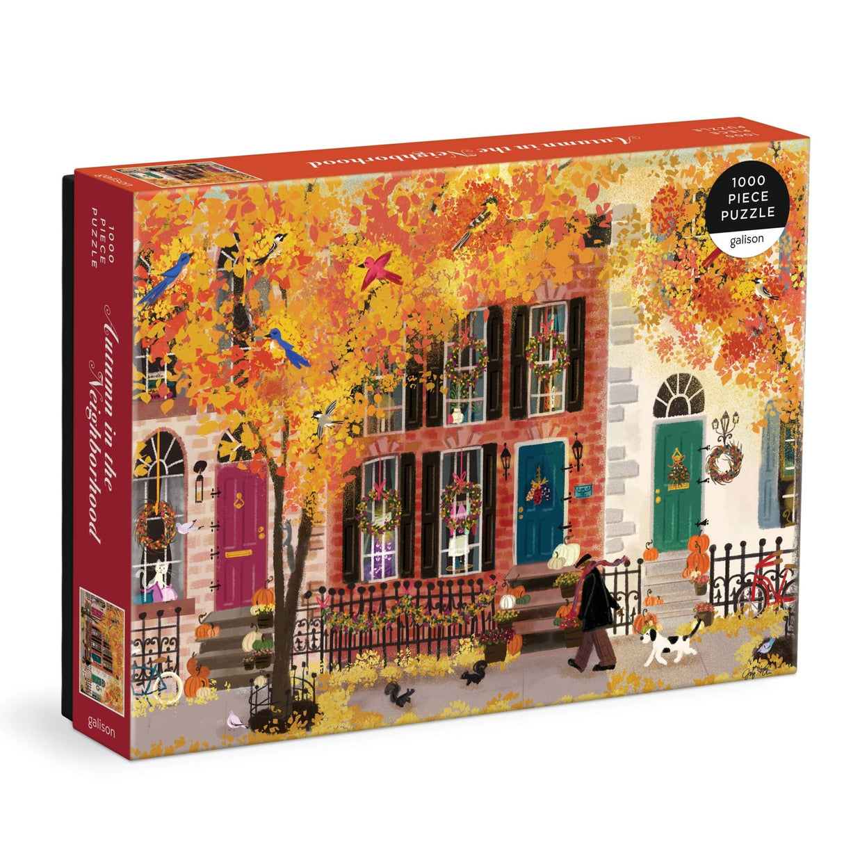 Autumn in the Neighborhood 1000 Piece Puzzle by Galison - Galison - Jigsaw Puzzles - The Puzzle Center -