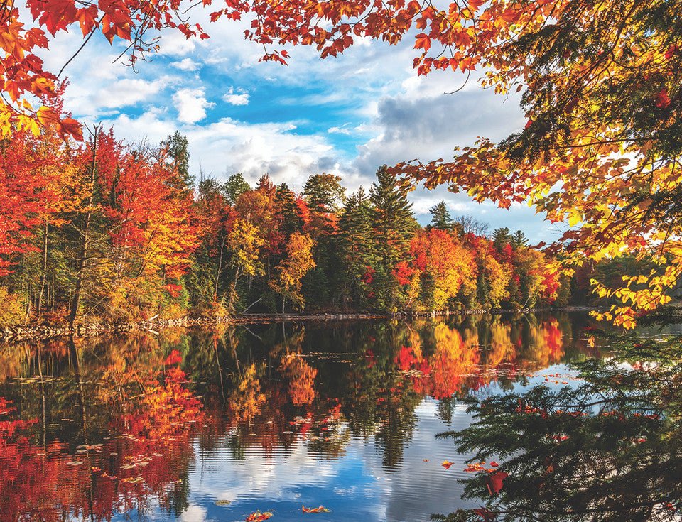 Autumn Lake 1500 Piece Jigsaw Puzzle by Springbok Puzzles - Springbok Puzzles - Jigsaw Puzzles - The Puzzle Center -