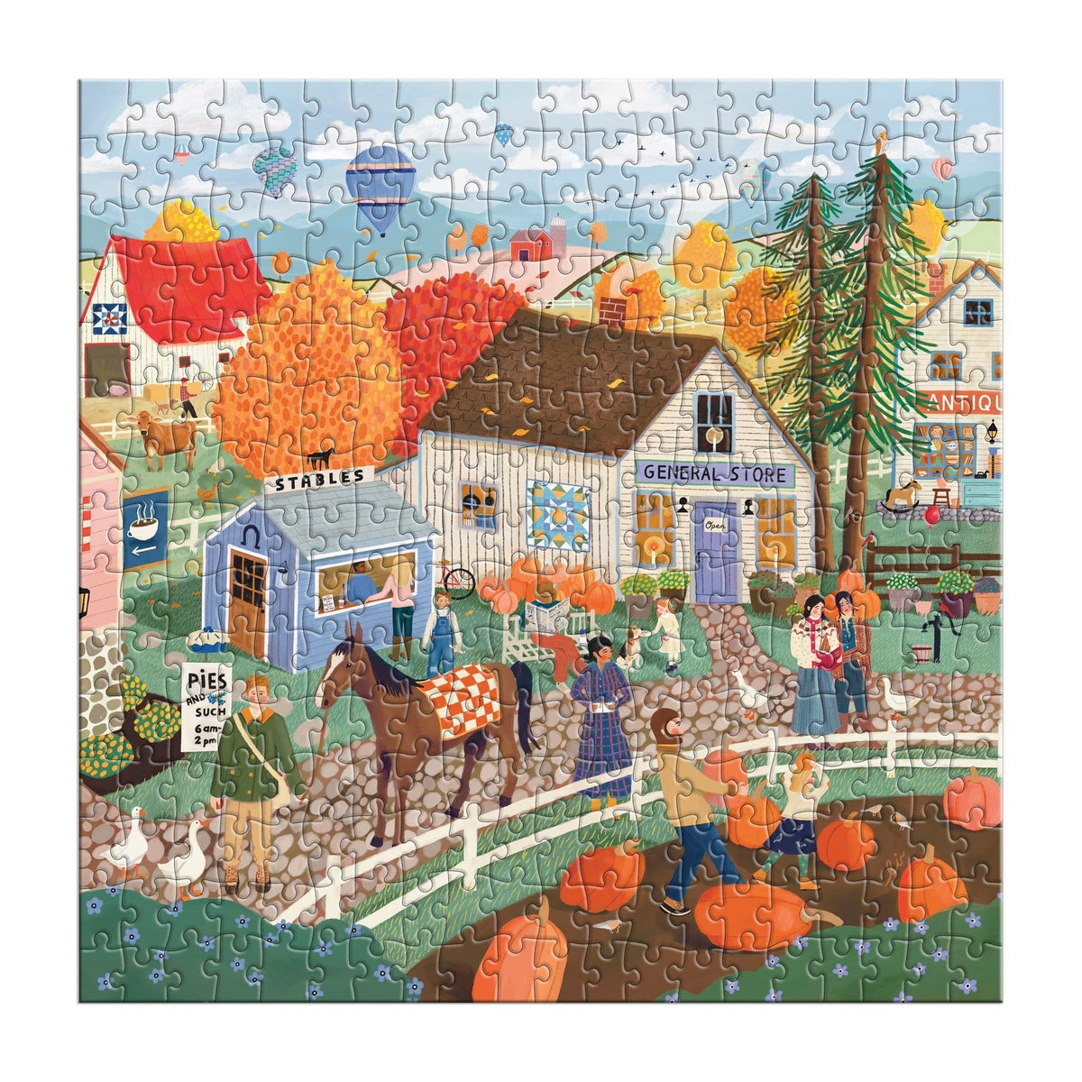 Autumn Square 300 Piece Jigsaw Puzzle | Galison - Jigsaw Puzzles - The Puzzle Center