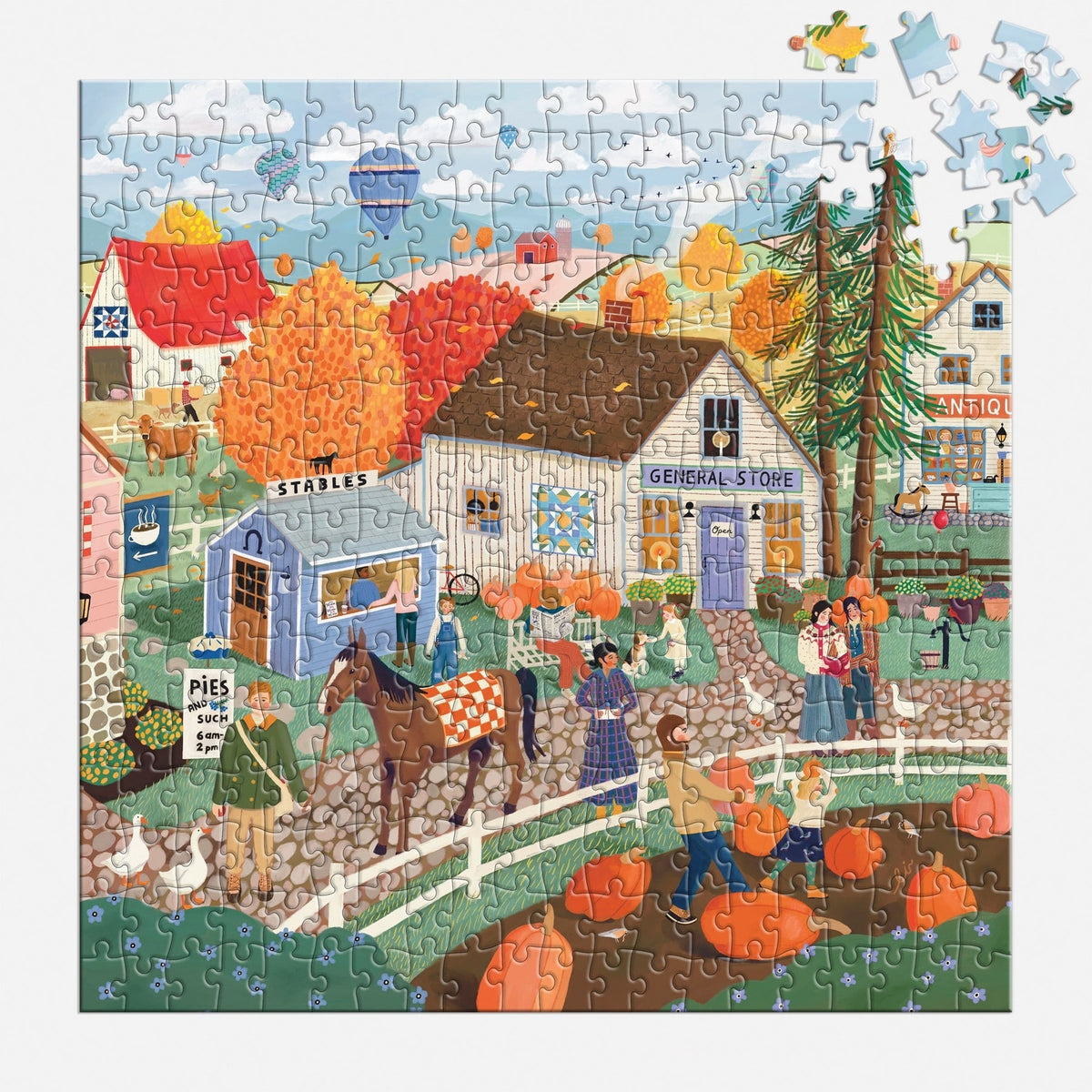 Autumn Square 300 Piece Jigsaw Puzzle | Galison - Jigsaw Puzzles - The Puzzle Center