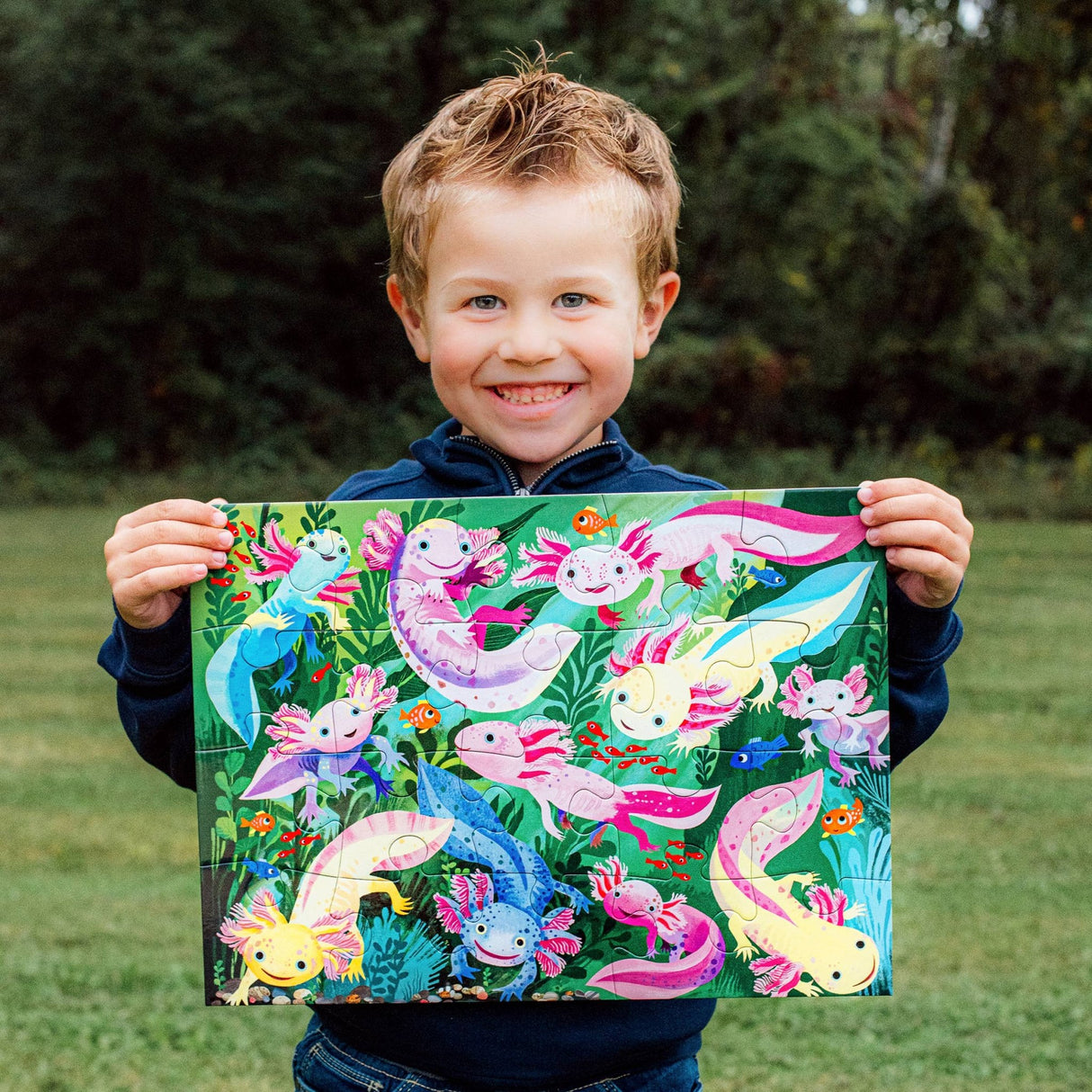Axolotl ABC 20 Piece Puzzle by eeBoo - eeBoo - Jigsaw Puzzles - The Puzzle Center -