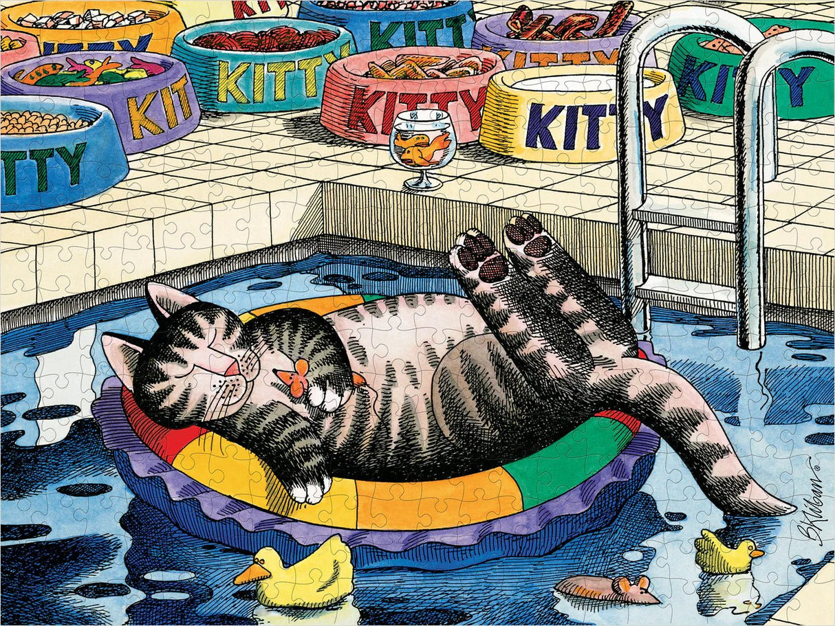 B. Kliban: PoolCat 300 - piece Jigsaw Puzzle by Pomegranate - Pomegranate - Jigsaw Puzzles - The Puzzle Center -