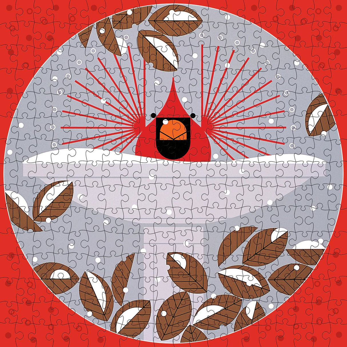 B - r - r - r - r - rdbath 300 - Piece Jigsaw Puzzle by Pomegranate - Charley Harper Art - Pomegranate - Jigsaw Puzzles - The Puzzle Center -