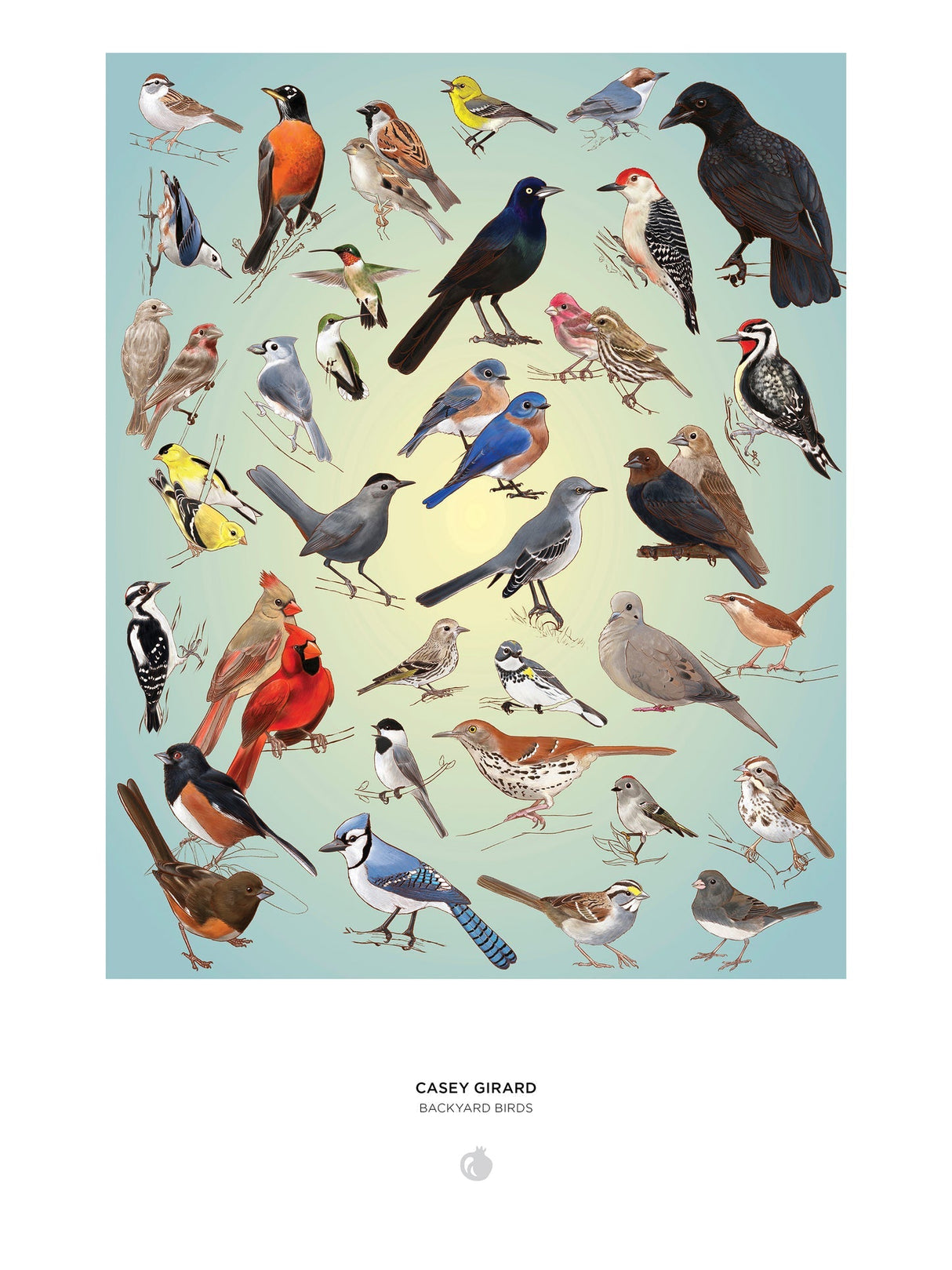 Backyard Birds 1000 Piece Jigsaw Puzzle | Pomegranate - Jigsaw Puzzles - The Puzzle Center