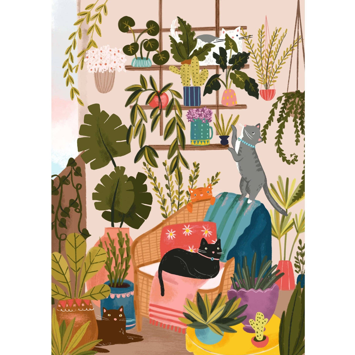 Balcony Cats 1000 Piece Jigsaw Puzzle | Villager Puzzles - Jigsaw Puzzles - The Puzzle Center