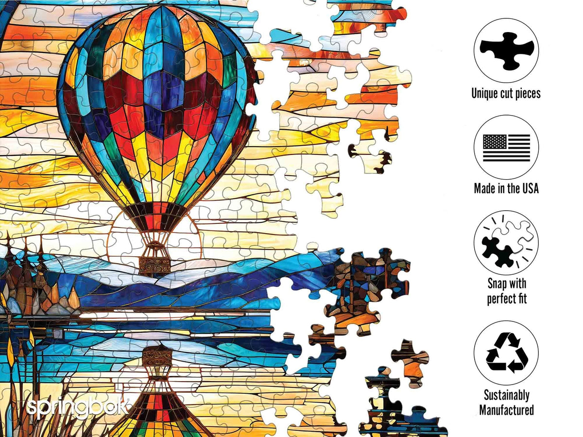 Balloon Reflections 500 Piece Jigsaw Puzzle | Springbok Puzzles - Jigsaw Puzzles - The Puzzle Center