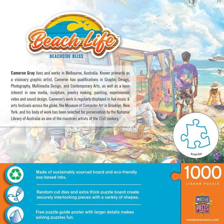 Beachside Bliss 1000 Piece Jigsaw Puzzle | Masterpieces - Jigsaw Puzzles - The Puzzle Center
