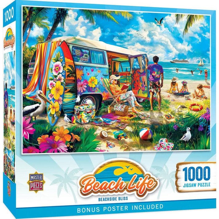 Beachside Bliss 1000 Piece Jigsaw Puzzle | Masterpieces - Jigsaw Puzzles - The Puzzle Center