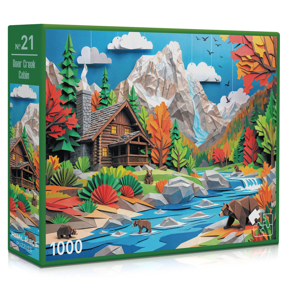 Bear Creek Cabin 1000 Piece Jigsaw Puzzle | Final Piece Puzzles - Jigsaw Puzzles - The Puzzle Center