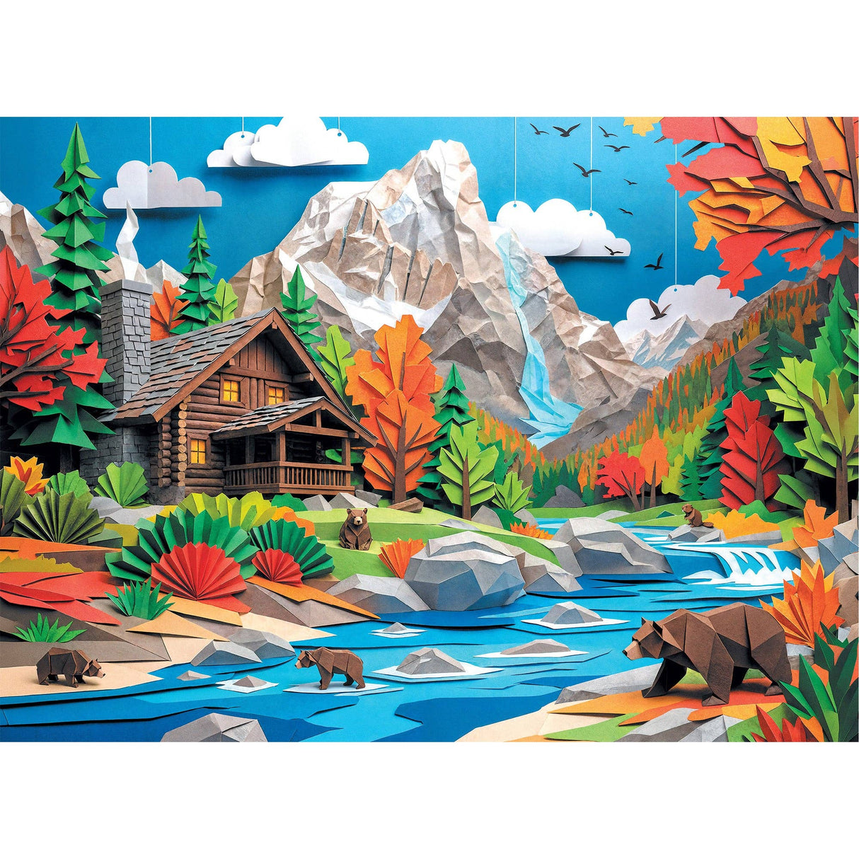 Bear Creek Cabin 1000 Piece Jigsaw Puzzle | Final Piece Puzzles - Jigsaw Puzzles - The Puzzle Center