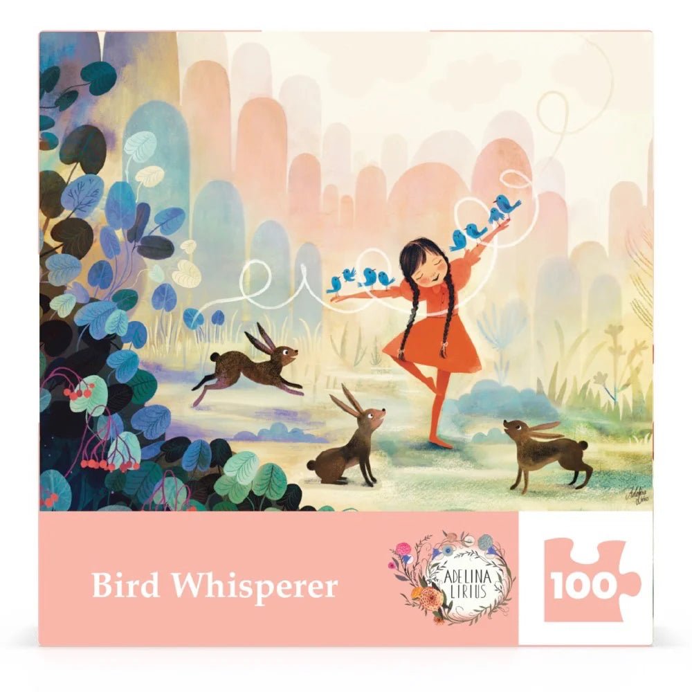 Bird Whisperer 100 Piece Mini Jigsaw Puzzle | New York Puzzle Company - Mini Jigsaw Puzzles - The Puzzle Center