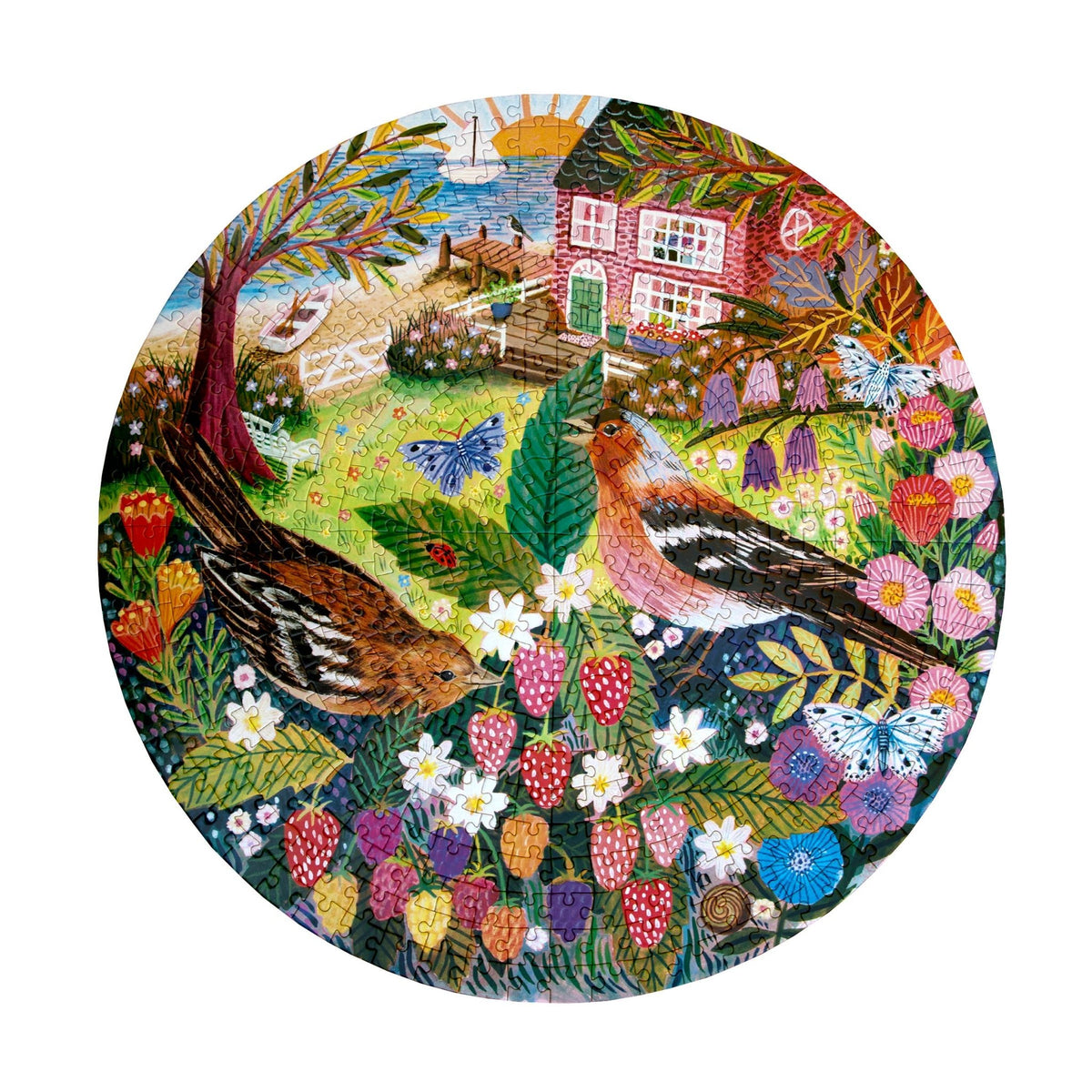 Birds by the Sea 500 Piece Jigsaw Puzzle | eeBoo - Jigsaw Puzzles - The Puzzle Center