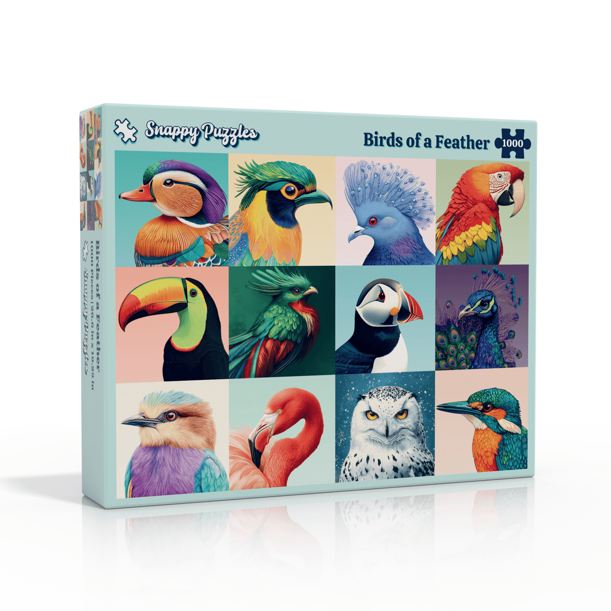 Birds of a Feather 1000 Piece Jigsaw Puzzle | Snappy Puzzles - Jigsaw Puzzles - The Puzzle Center