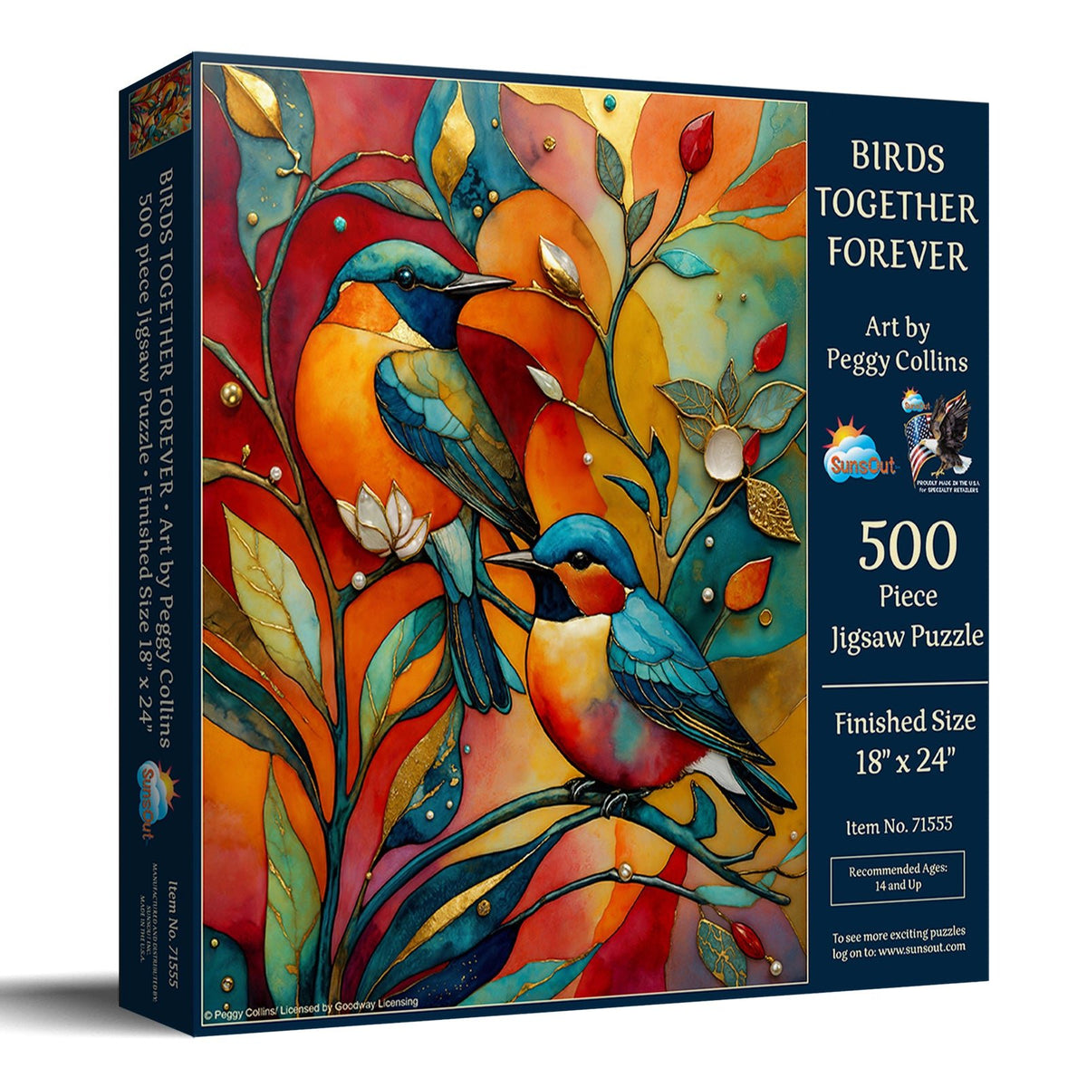 Birds Together Forever 500 Piece Jigsaw Puzzle | SunsOut - Jigsaw Puzzles - The Puzzle Center