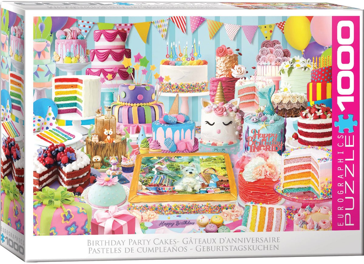 Birthday Cake Party 1000 Piece Jigsaw Puzzle by Eurographics - Sweet & Vibrant - Eurographics - Jigsaw Puzzles - The Puzzle Center -