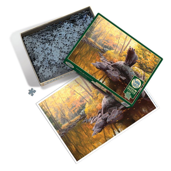 Black Bear Pond 1000 Piece Jigsaw Puzzle | Cobble Hill - Jigsaw Puzzles - The Puzzle Center