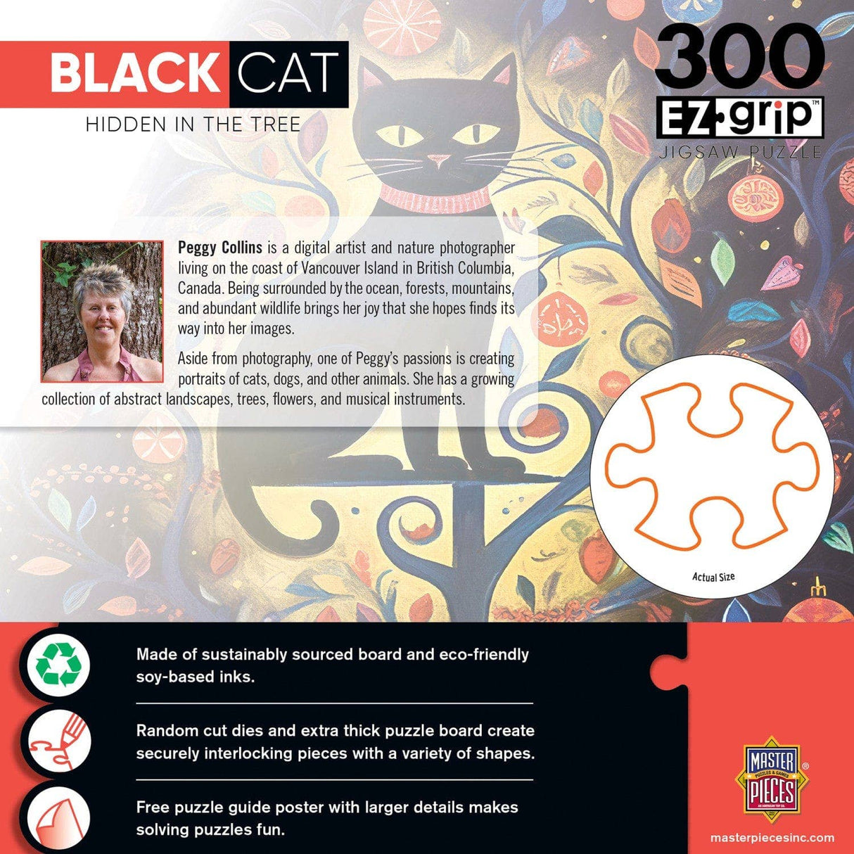Black Cats - Hidden in the Tree 300 Piece EZ Grip Jigsaw Puzzle by Masterpieces Puzzles - Masterpieces Puzzles - Jigsaw Puzzles - The Puzzle Center