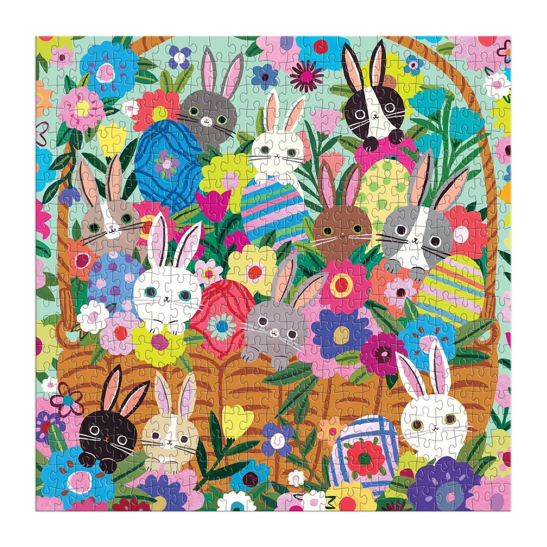 Blooming Bunnies 500 Piece Jigsaw Puzzle | Mudpuppy - Jigsaw Puzzles - The Puzzle Center