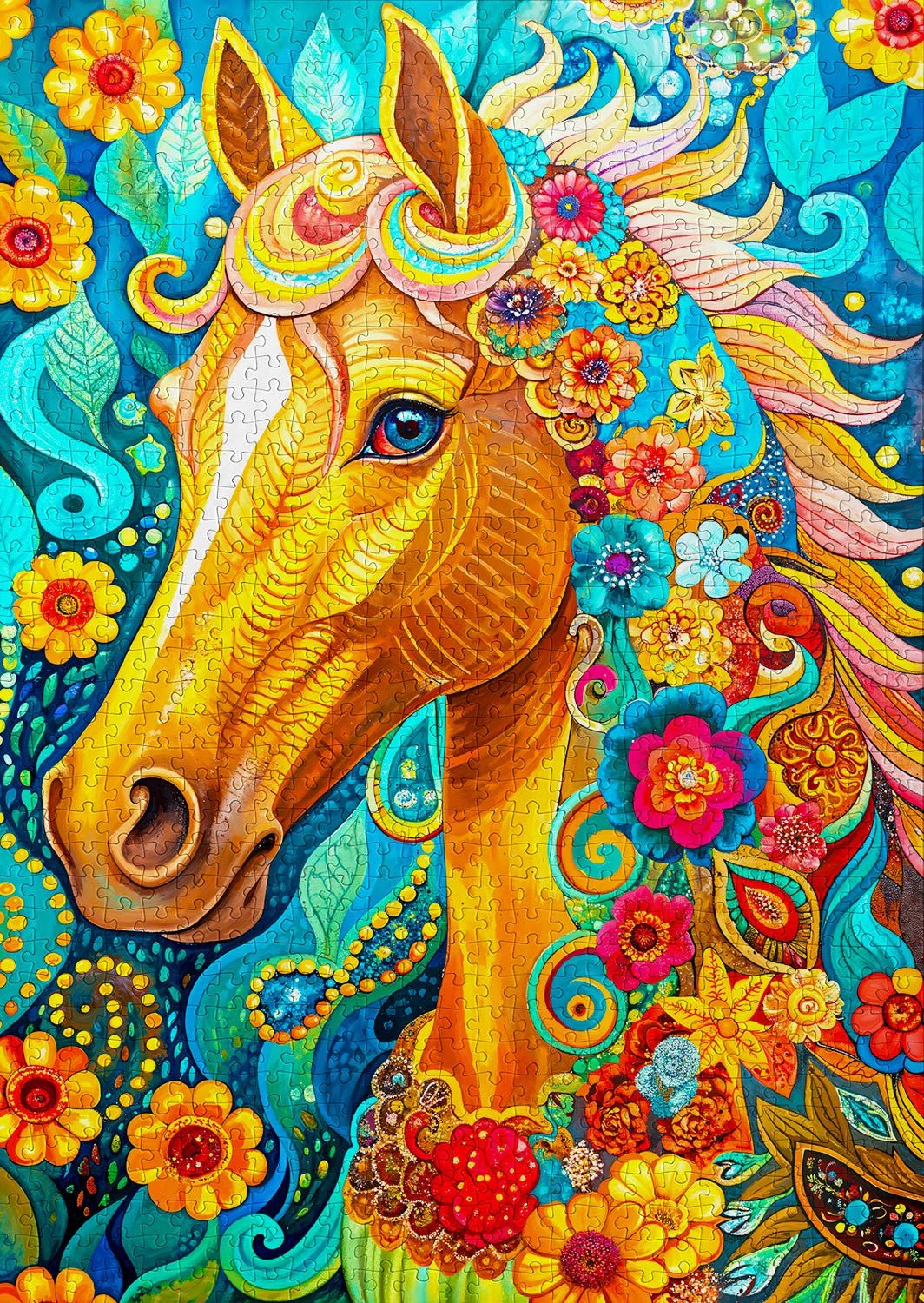 Blooming Mane 1000 Piece Jigsaw Puzzle | Enjoy Puzzles - Jigsaw Puzzles - The Puzzle Center