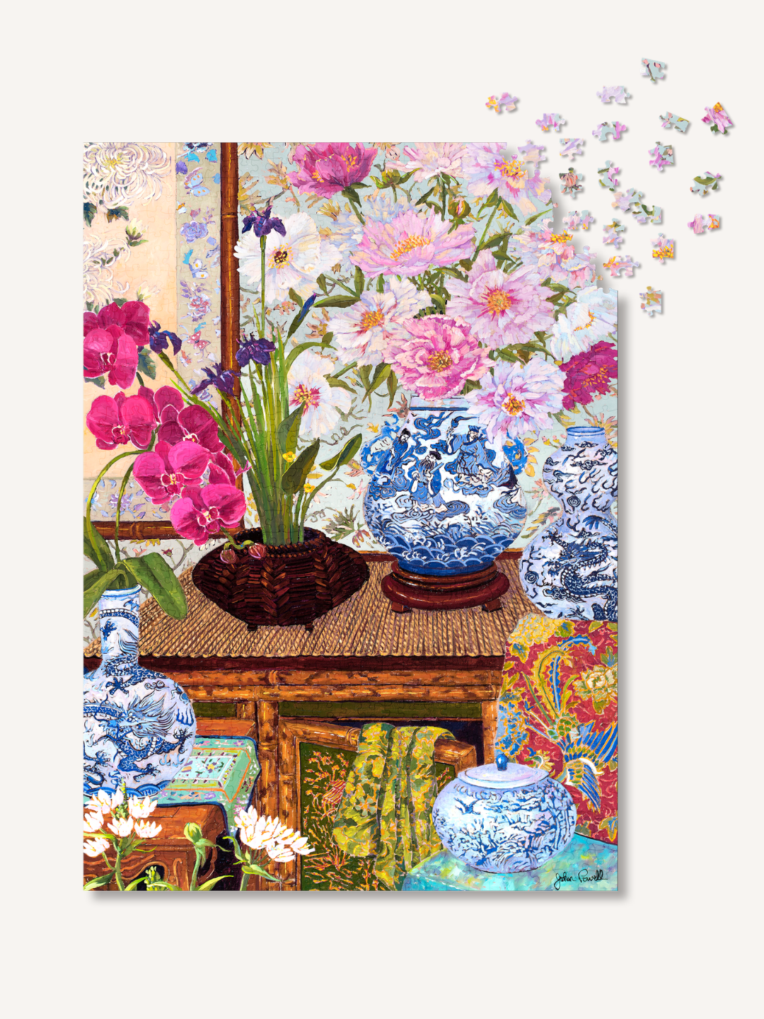 Blue and White Dragons 1000 Piece Jigsaw Puzzle | The Puzzle Theory - Jigsaw Puzzles - The Puzzle Center