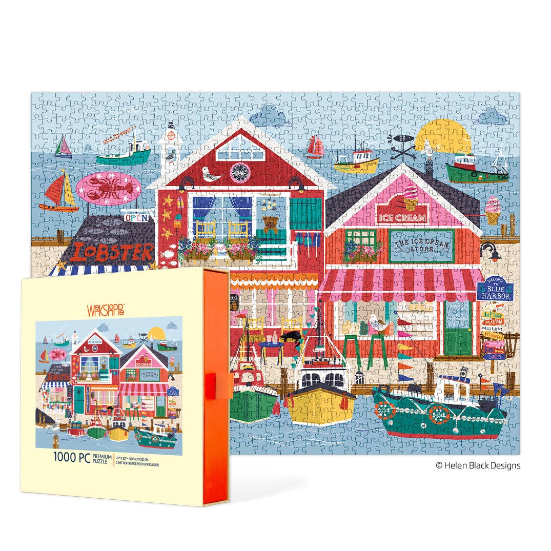 Blue Harbor 1000 Piece Jigsaw Puzzle | WerkShoppe - Jigsaw Puzzles - The Puzzle Center