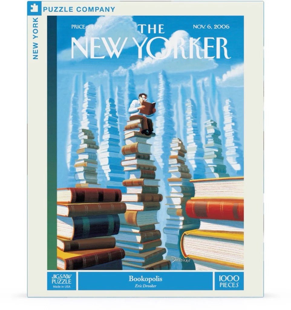 Bookopolis 1000 Piece Jigsaw Puzzle by New York Puzzle Company - New York Puzzle Company - Jigsaw Puzzles - The Puzzle Center -