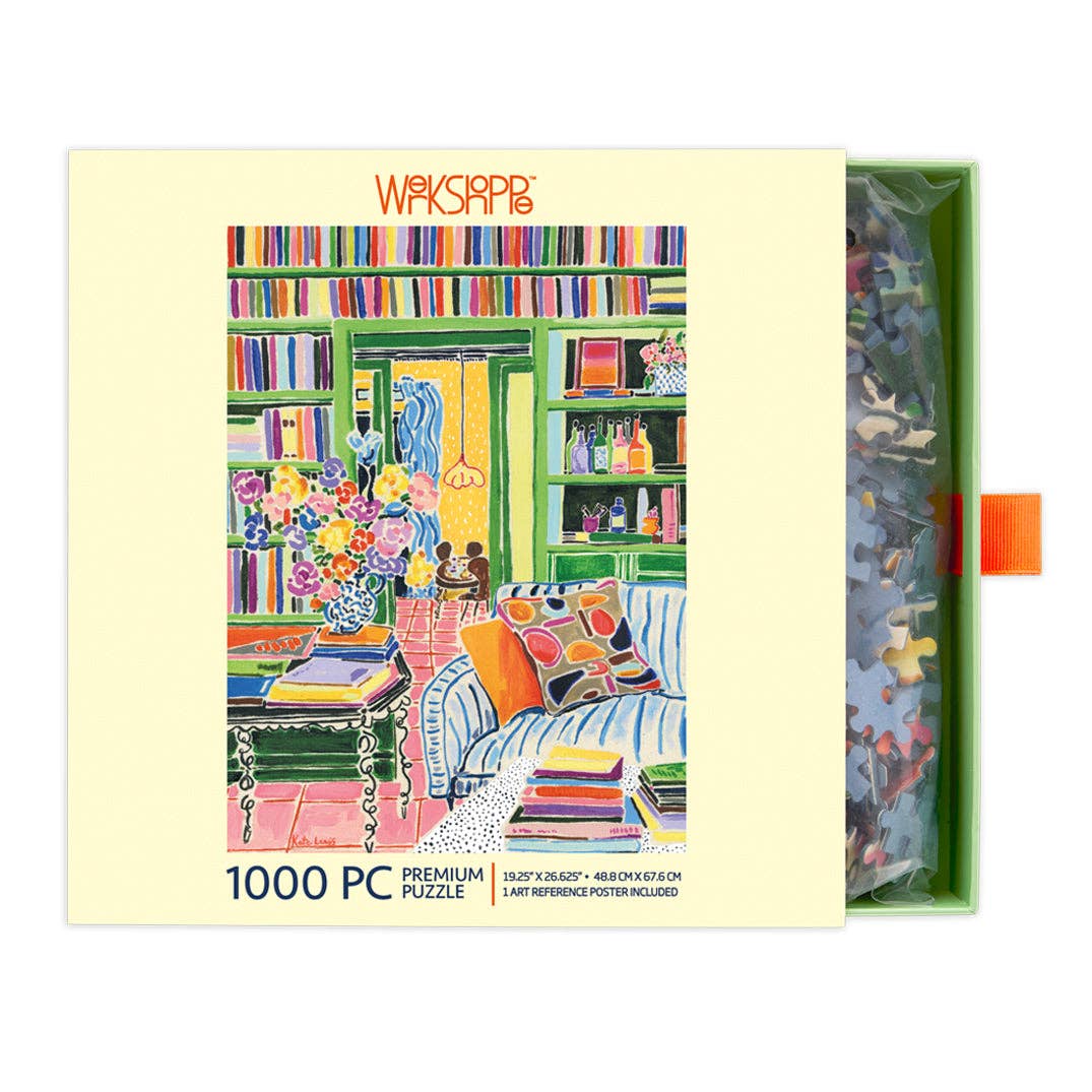 Books & Bouquets 1000 Piece Jigsaw Puzzle | WerkShoppe - Jigsaw Puzzles - The Puzzle Center