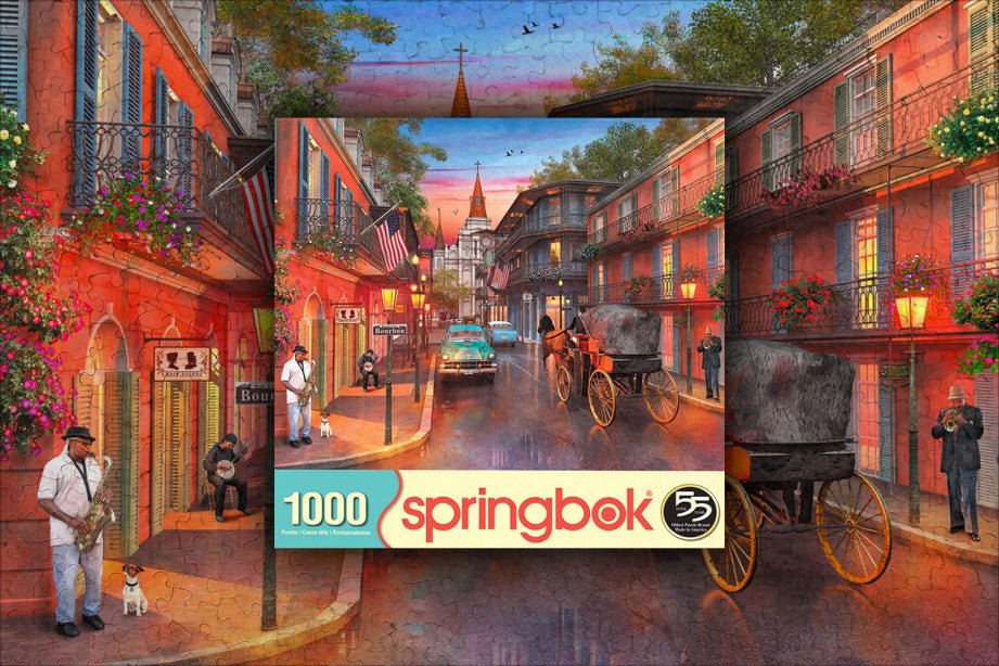 Bourbon Street 1000 Piece Jigsaw Puzzle by Springbok Puzzles - Springbok Puzzles - Jigsaw Puzzles - The Puzzle Center -