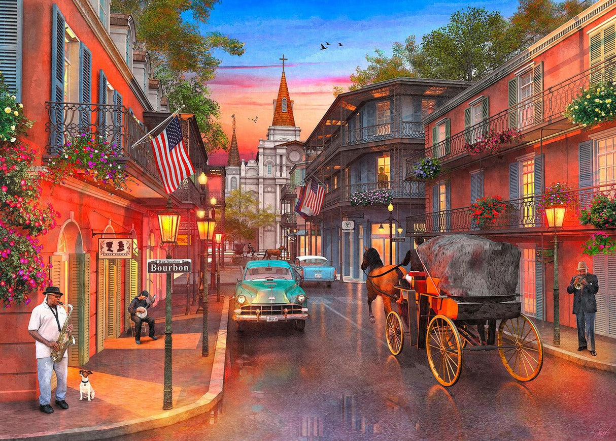 Bourbon Street 1000 Piece Jigsaw Puzzle by Springbok Puzzles - Springbok Puzzles - Jigsaw Puzzles - The Puzzle Center -