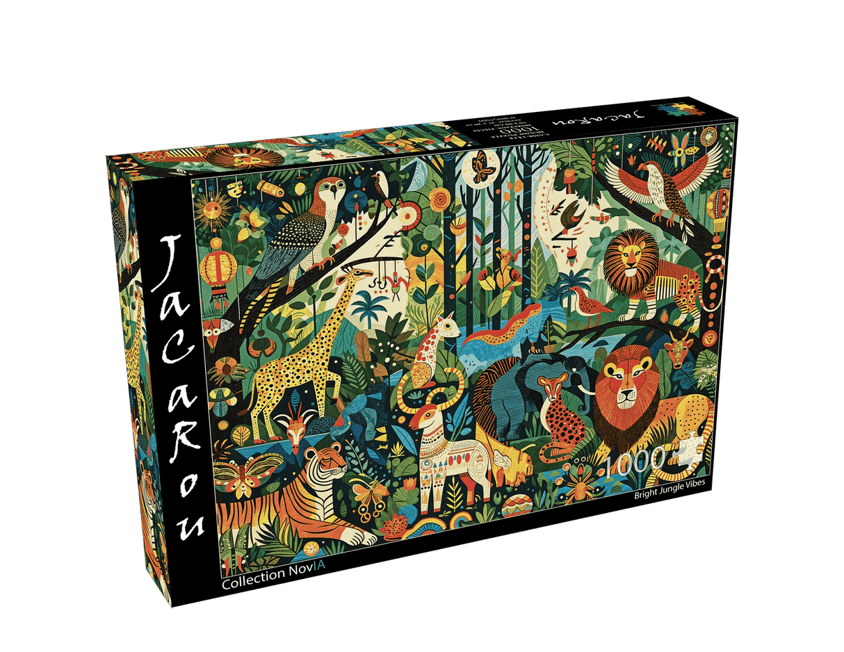 Bright Jungle Vibes 1000 Piece Jigsaw Puzzle | JaCaRou Puzzles - Jigsaw Puzzles - The Puzzle Center
