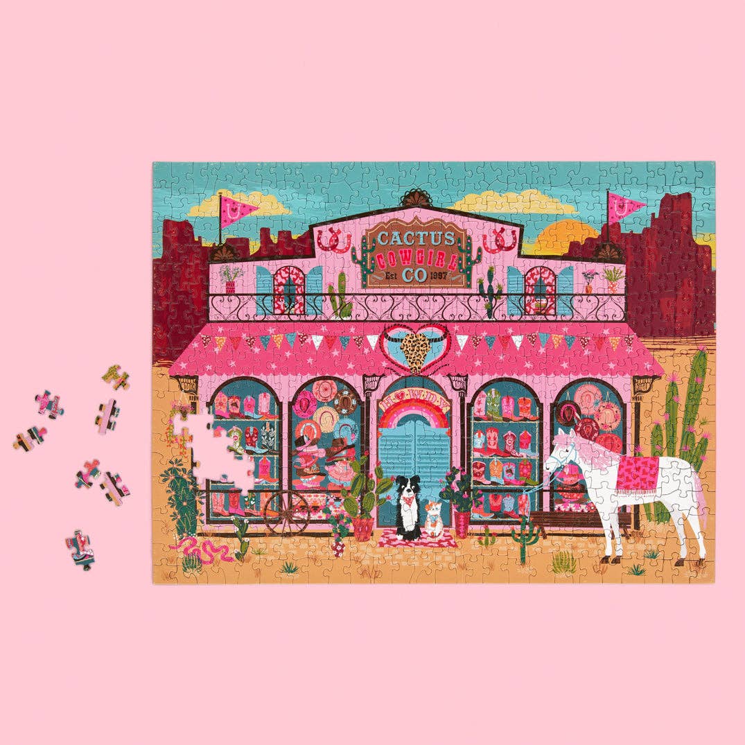 Cactus Cowgirl Co. 500 Piece Jigsaw Puzzle | WerkShoppe - Jigsaw Puzzles - The Puzzle Center