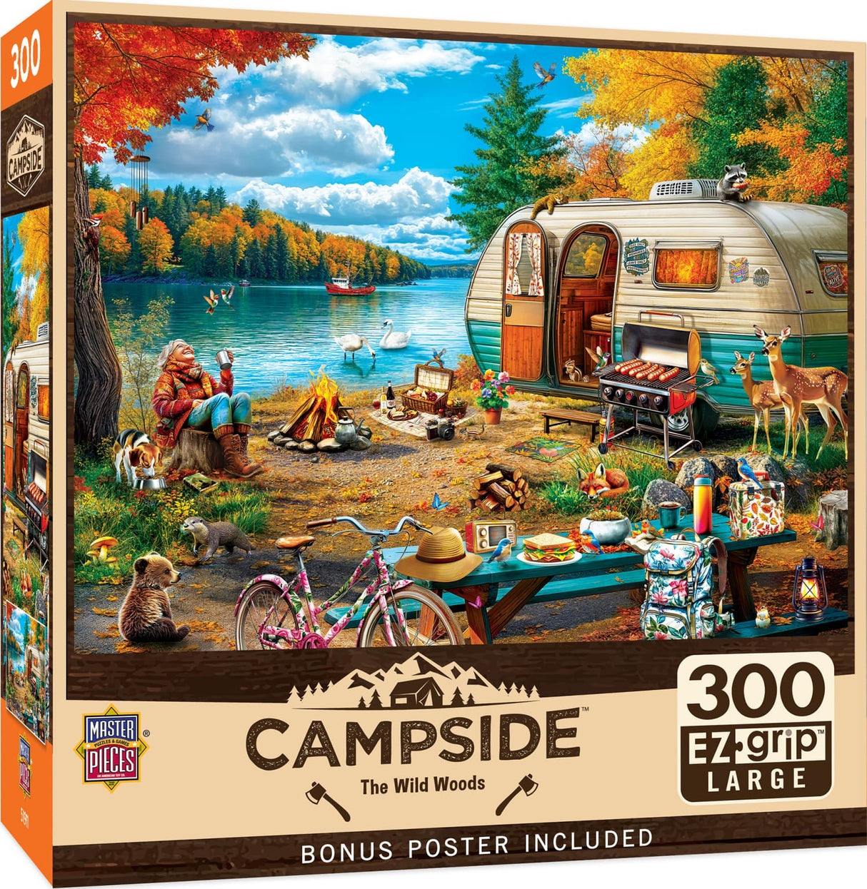 Campside The Wild Woods 300 Piece EZ Grip Jigsaw Puzzle | Masterpieces - Jigsaw Puzzles - The Puzzle Center