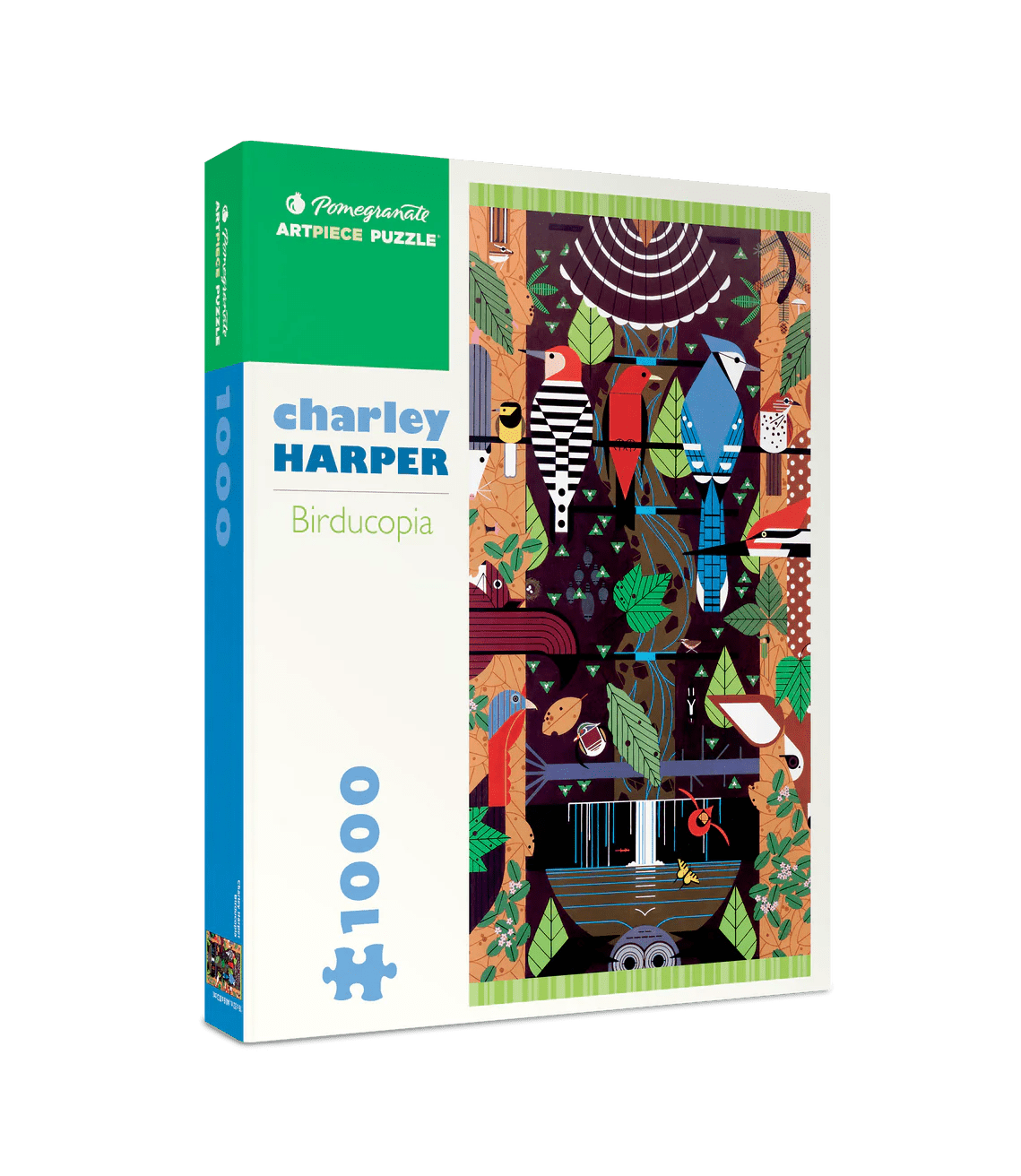 Charley Harper: Birducopia 1000 - piece Jigsaw Puzzle by Pomegranate - Pomegranate - Jigsaw Puzzles - The Puzzle Center -