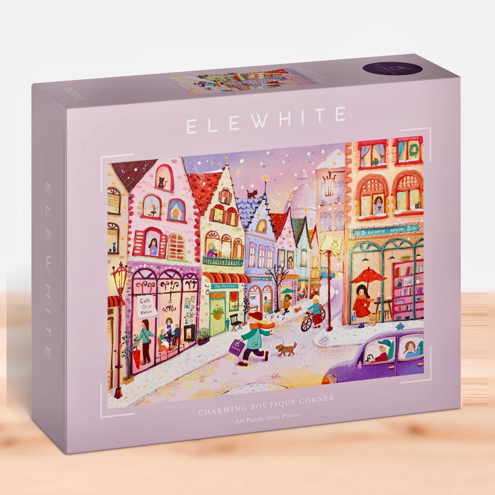 Charming Boutique Corner 1000 Piece Art Jigsaw Puzzle | Elewhite - Jigsaw Puzzles - The Puzzle Center