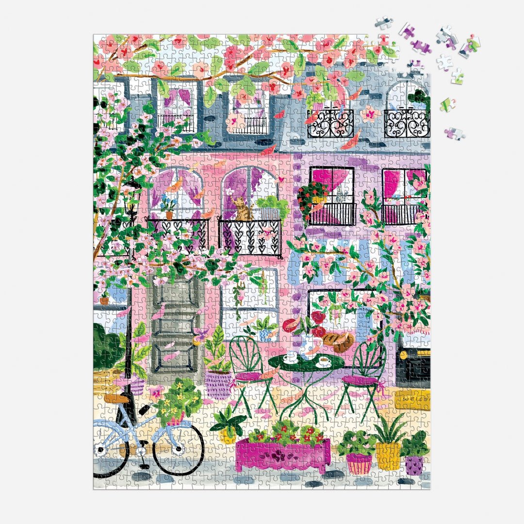 Cherry Lane Blossoms 1000 Piece Jigsaw Puzzle | Galison - Jigsaw Puzzles - The Puzzle Center