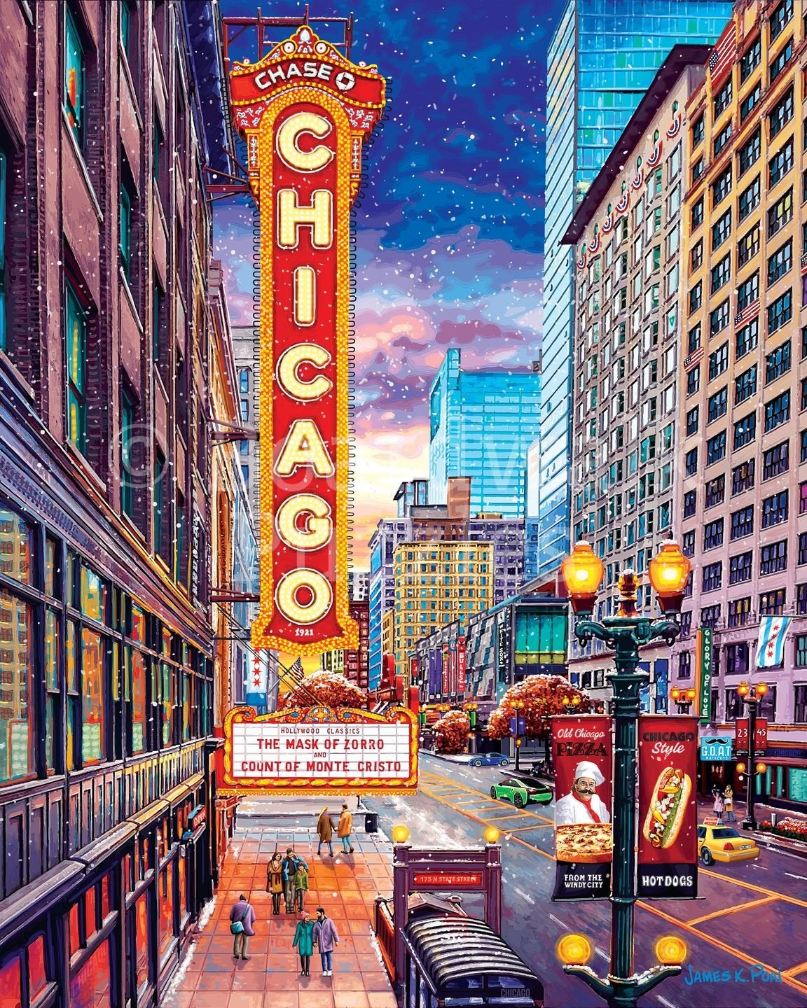 Chicago Downtown 500 Piece Puzzle by Boardwalk - Boardwalk - Jigsaw Puzzles - The Puzzle Center -
