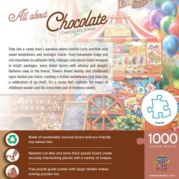 Chocolate Stand 1000 Piece Jigsaw Puzzle | Masterpieces - Jigsaw Puzzles - The Puzzle Center