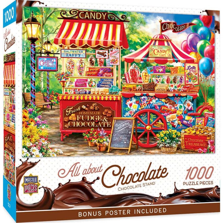 Chocolate Stand 1000 Piece Jigsaw Puzzle | Masterpieces - Jigsaw Puzzles - The Puzzle Center