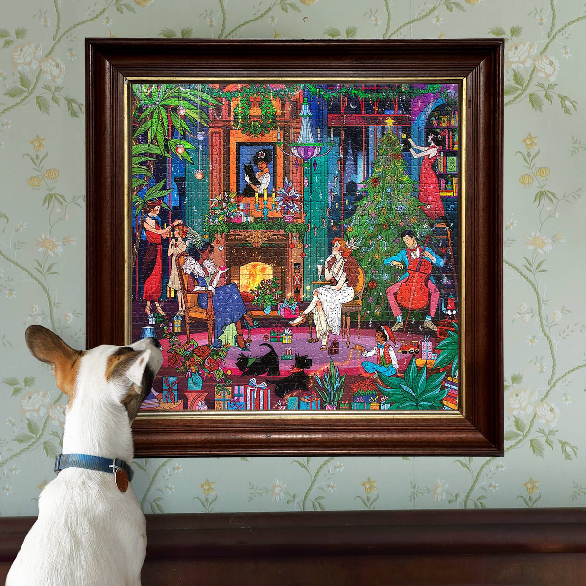 Christmas in Brooklyn 1000 Piece Jigsaw Puzzle | eeBoo - Jigsaw Puzzles - The Puzzle Center