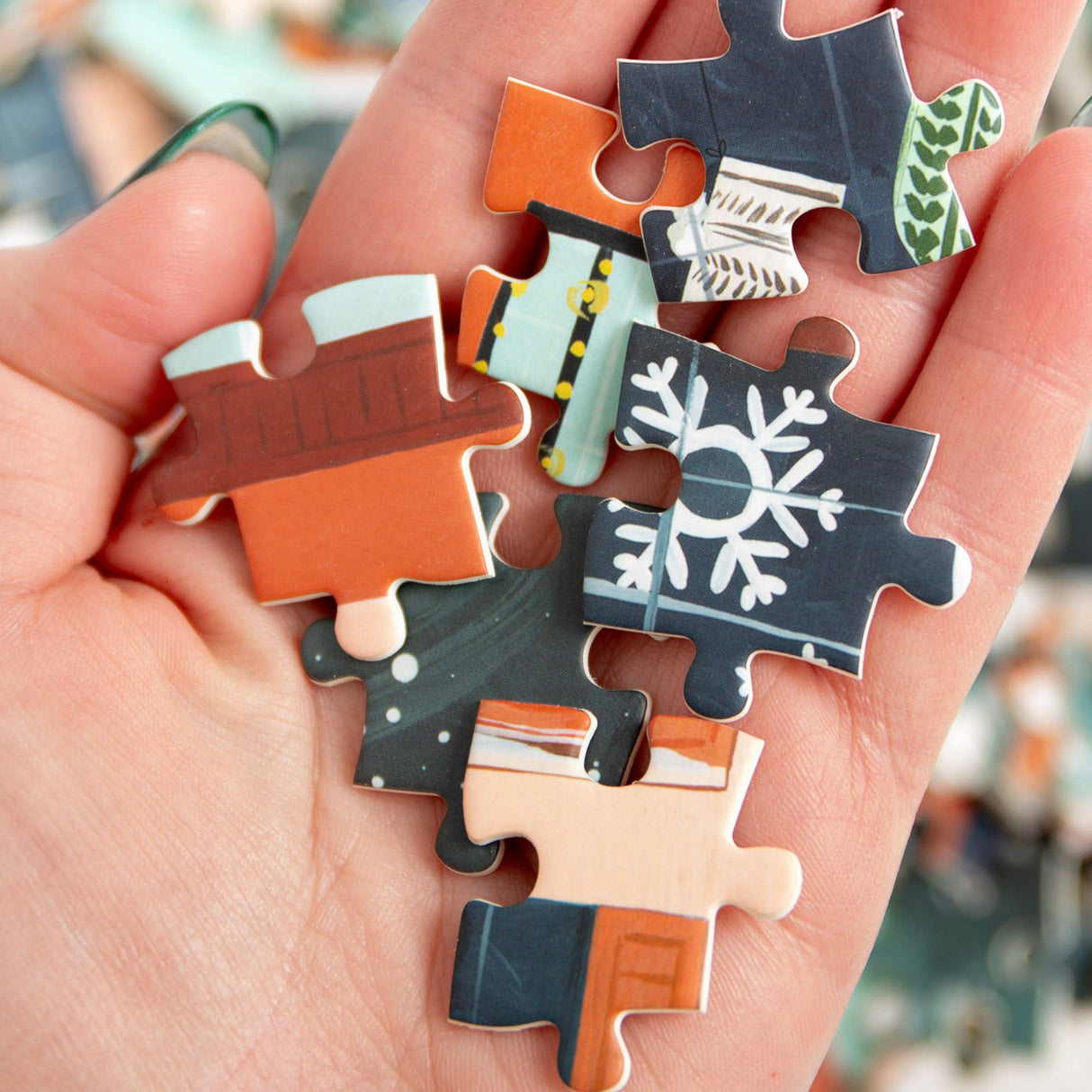 Christmas in the City - 500 Piece Jigsaw Puzzle by 1canoe2 - 1canoe2 | One Canoe Two Paper Co. - Jigsaw Puzzles - The Puzzle Center -