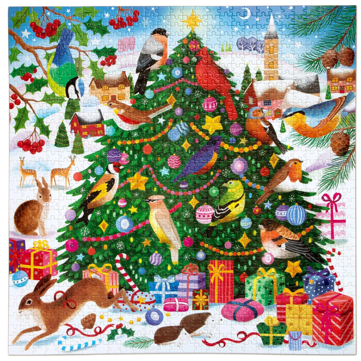 Christmas Songbirds 1000 Piece Jigsaw Puzzle | eeBoo - Jigsaw Puzzles - The Puzzle Center